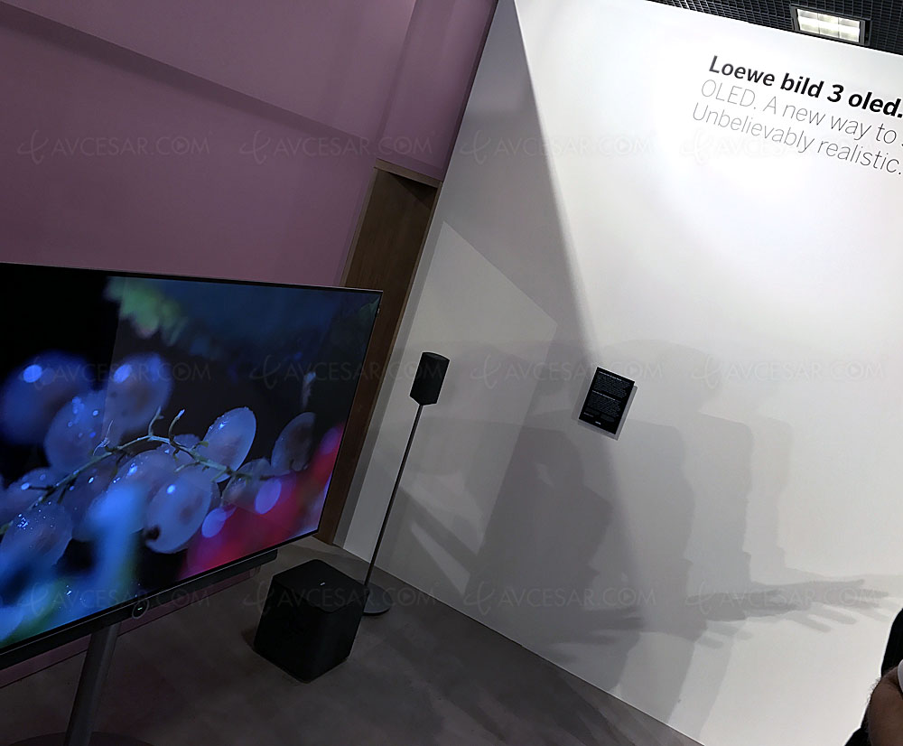 TV Oled Ultra HD plat Loewe Bild 3.65 65 d voil